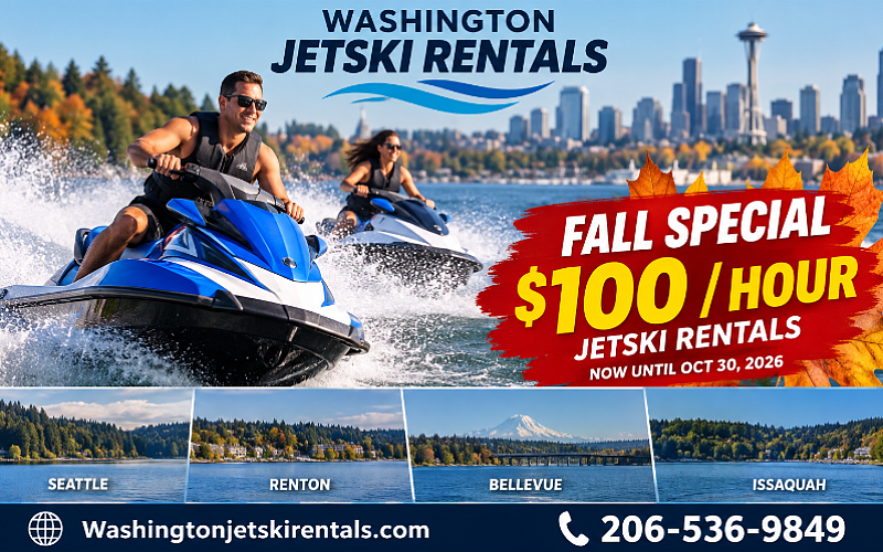 Jetski Rental Seattle: Fall Special - $100 Per Hour
